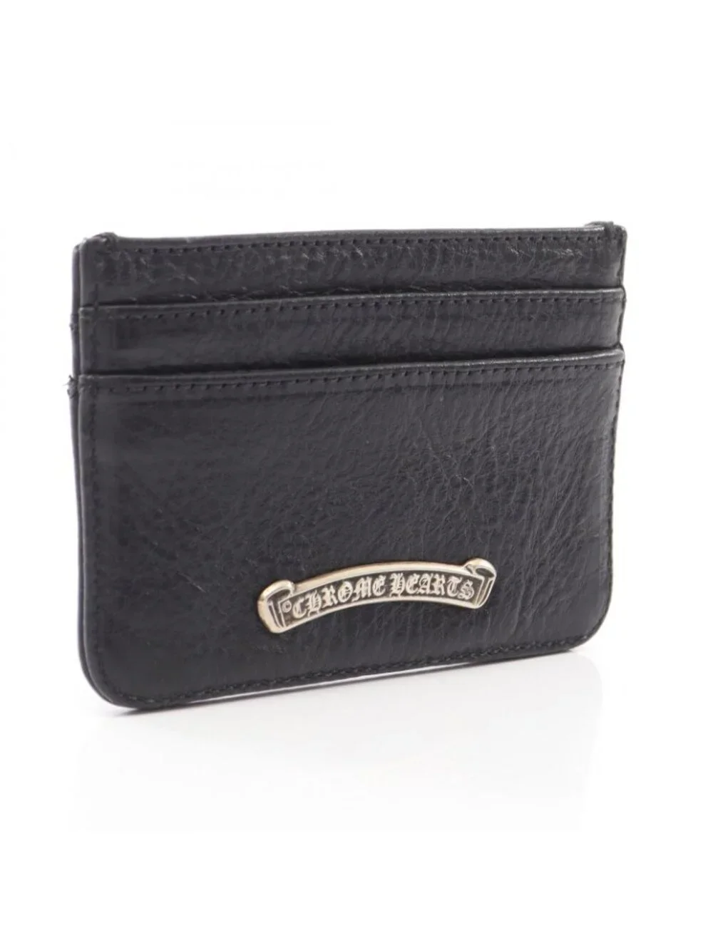 Chrome Hearts Card Case CH Cross Leather